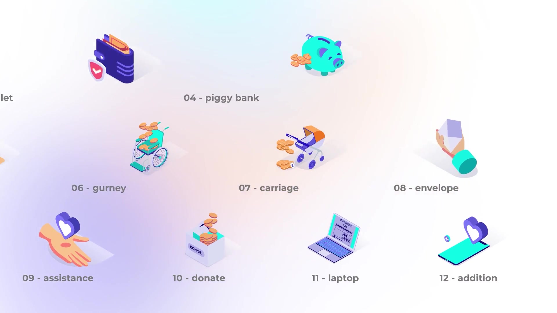 Finances Isometric Icons Videohive 39425566 After Effects Image 5