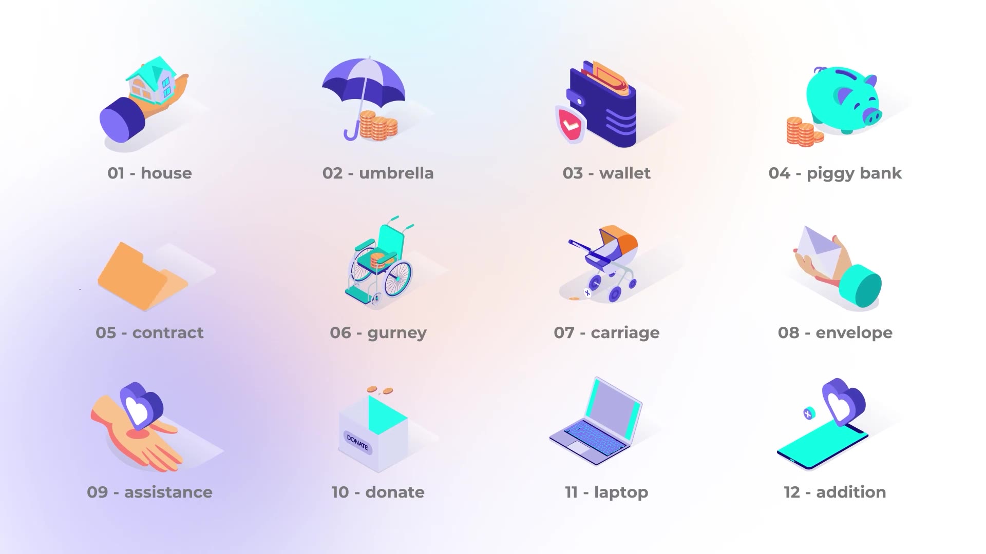 Finances Isometric Icons Videohive 39425566 After Effects Image 6