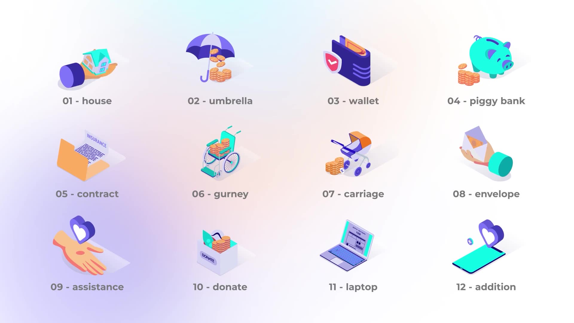 Finances Isometric Icons Videohive 39425566 After Effects Image 7