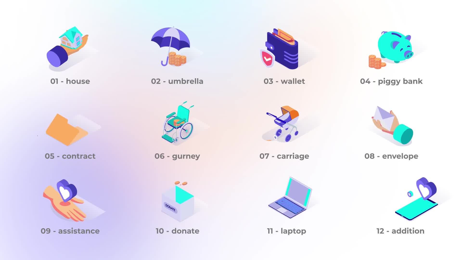 Finances Isometric Icons Videohive 39425566 After Effects Image 9