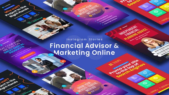 Financial Advisor & Marketing Online Instagram Stories - Videohive 33552084 Download