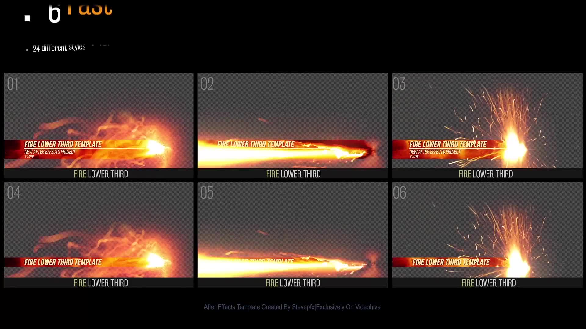 Fire Action Lower Thirds Videohive 24010841 After Effects Image 2