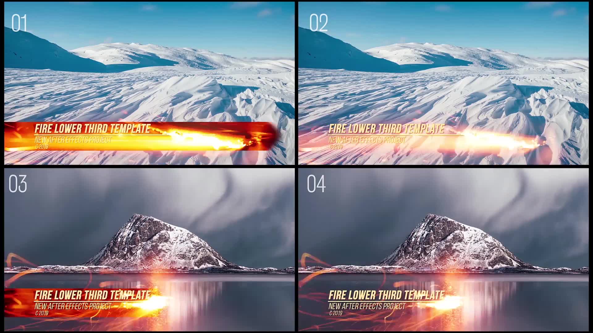 Fire Action Lower Thirds Videohive 24010841 After Effects Image 7