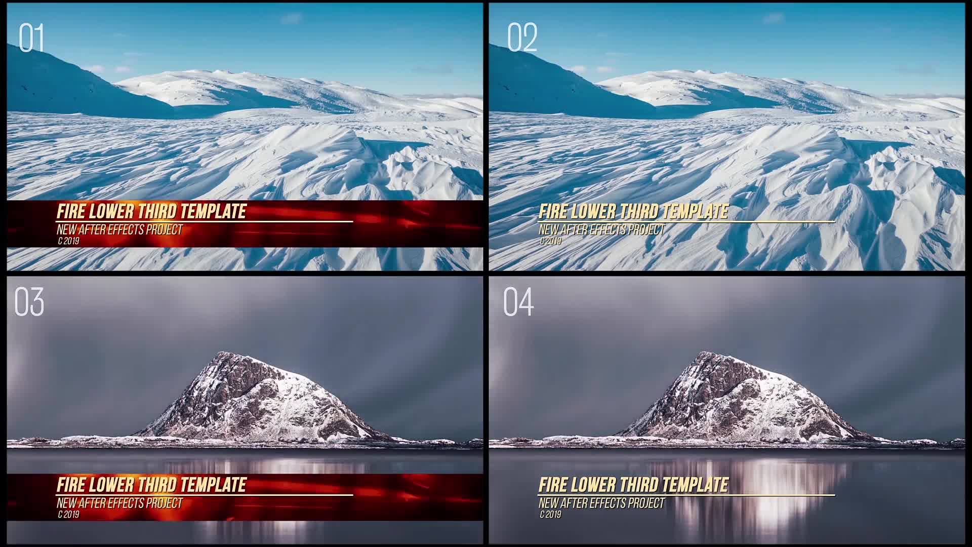 Fire Action Lower Thirds Videohive 24010841 After Effects Image 8