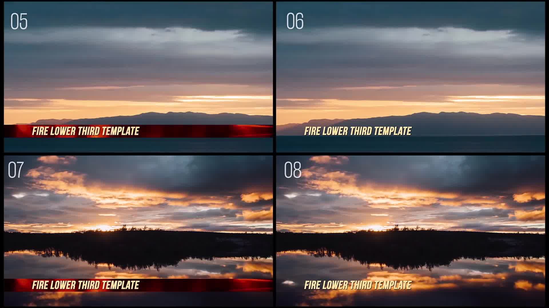 Fire Action Lower Thirds Videohive 24010841 After Effects Image 9
