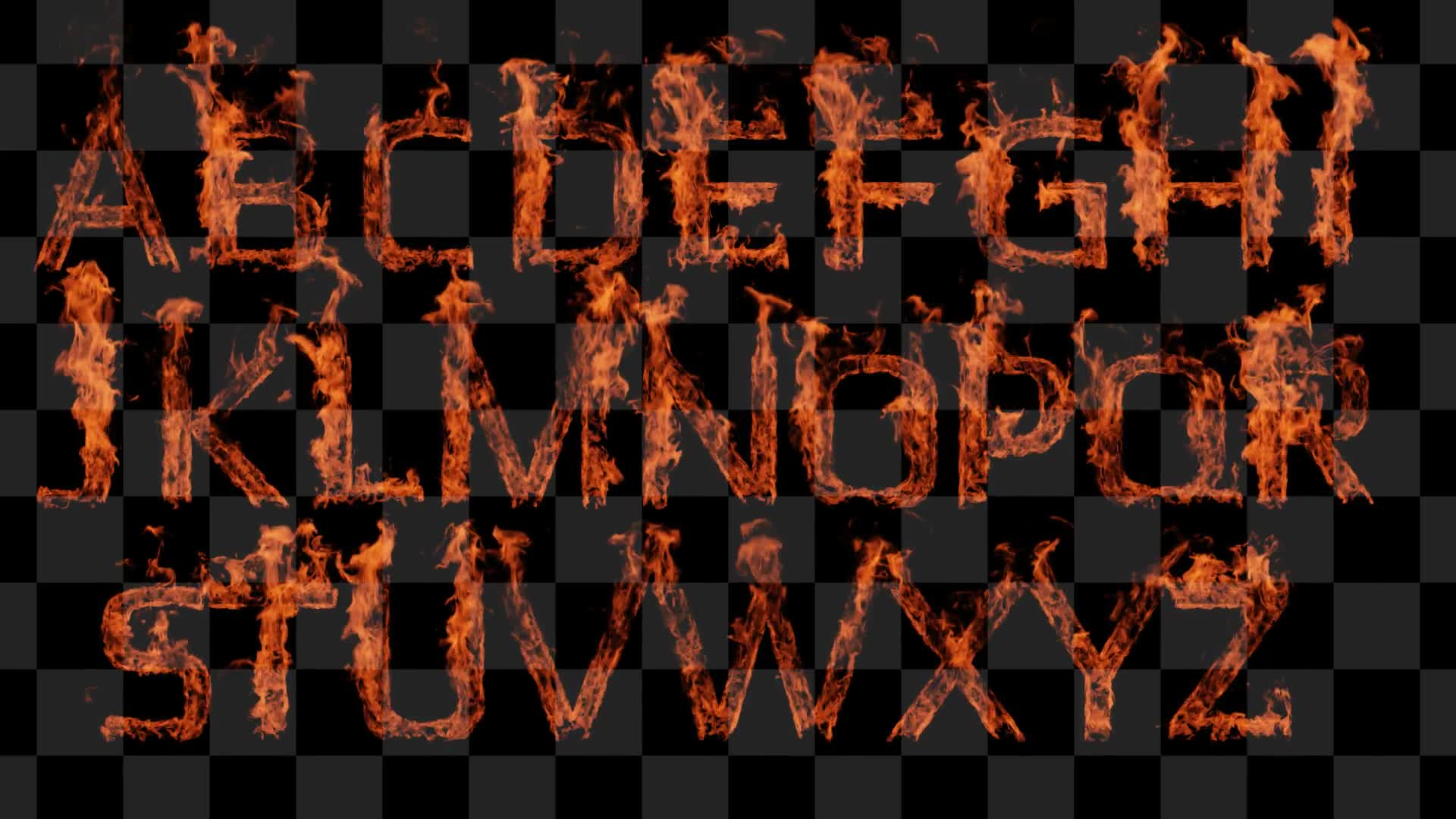 Fire Alphabet After Effects Videohive 37533548 After Effects Image 2