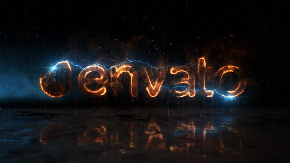 Fire and Lightning Logo - Videohive Download 21311397