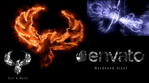 Fire And Metal Logo - Download 26408549 Videohive