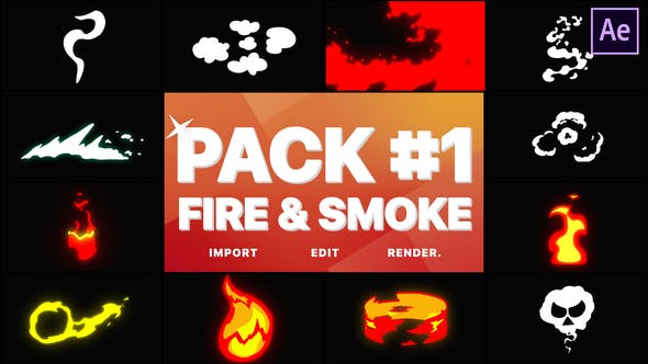Fire And Smoke Pack 01 | After Effects - 28902538 Download Videohive