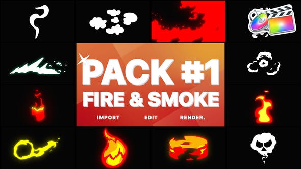 Fire And Smoke Pack 01 | FCPX - Download Videohive 28903346