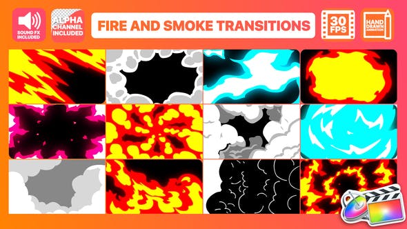 Fire And Smoke Transitions | Final Cut Pro - 24303589 Videohive Download