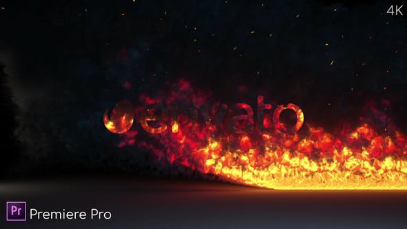 Fire Burning Logo Reveal Premiere Pro - Download Videohive 24338055