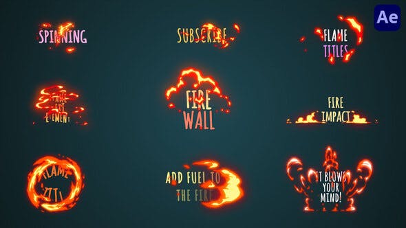 Fire Cartoon Titles [After Effects] - Videohive 37915365 Download