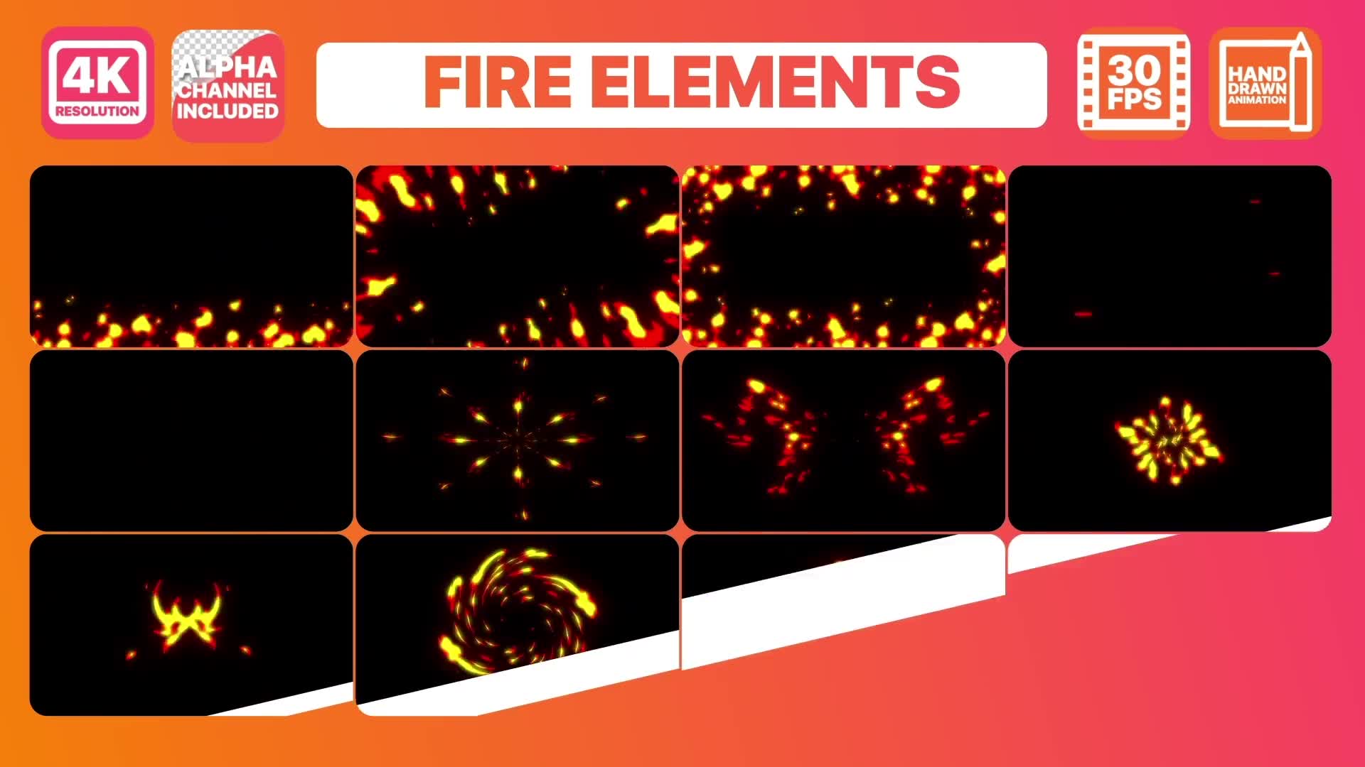 Fire Elements And Backgrounds | After Effects Videohive 30375515 After Effects Image 2