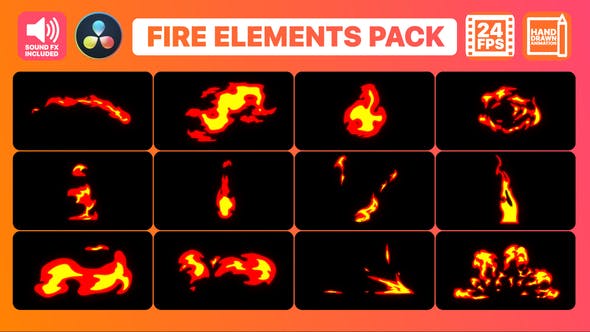 Fire Elements Pack | DaVinci Resolve - 33900193 Download Videohive