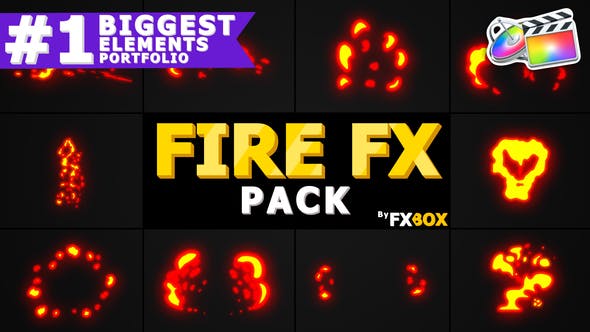 Fire Elements Pack | FCPX - Videohive Download 23494421