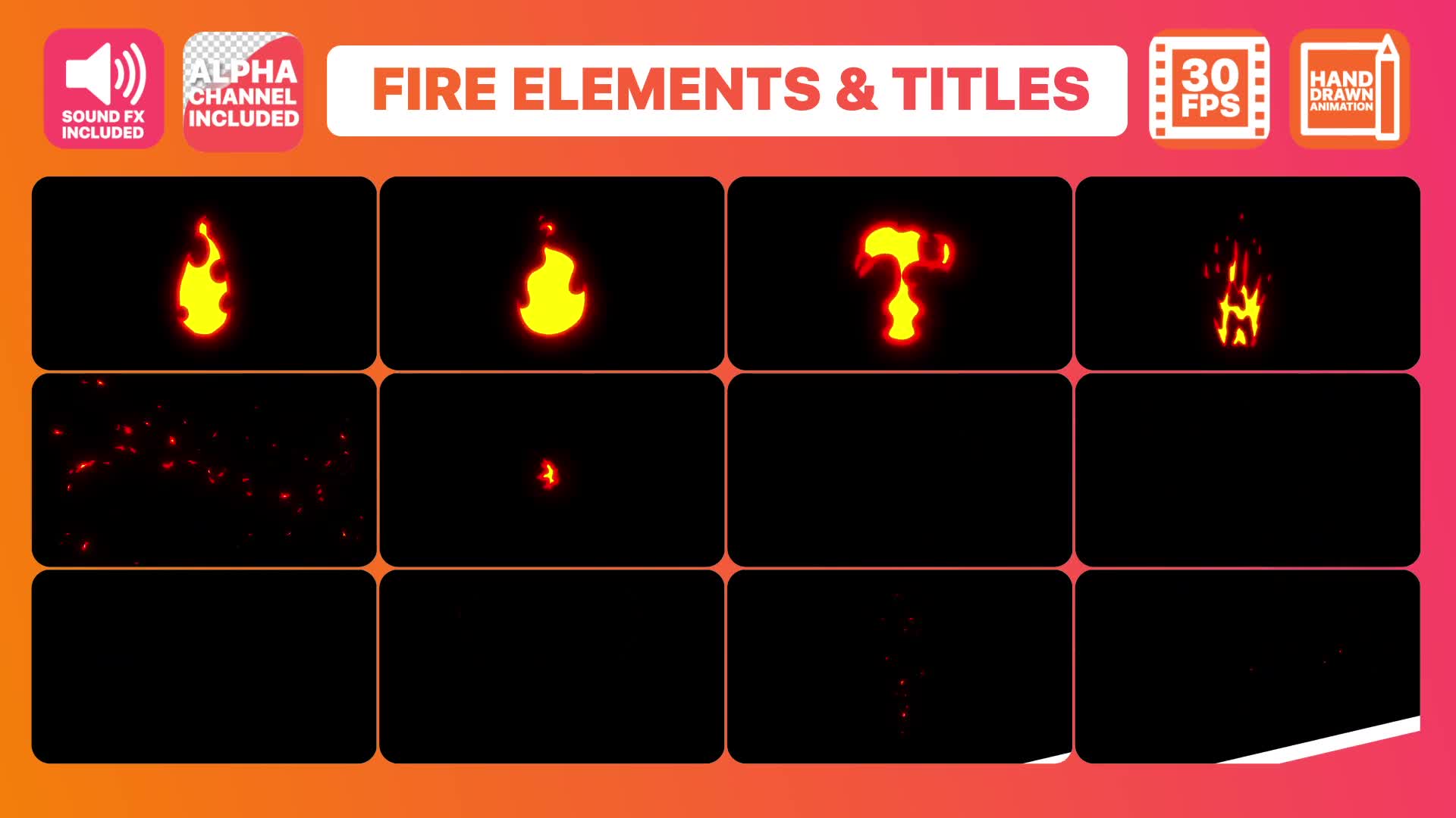 Fire Elements Titles And Transitions | DaVinci Resolve Videohive 33807037 DaVinci Resolve Image 2
