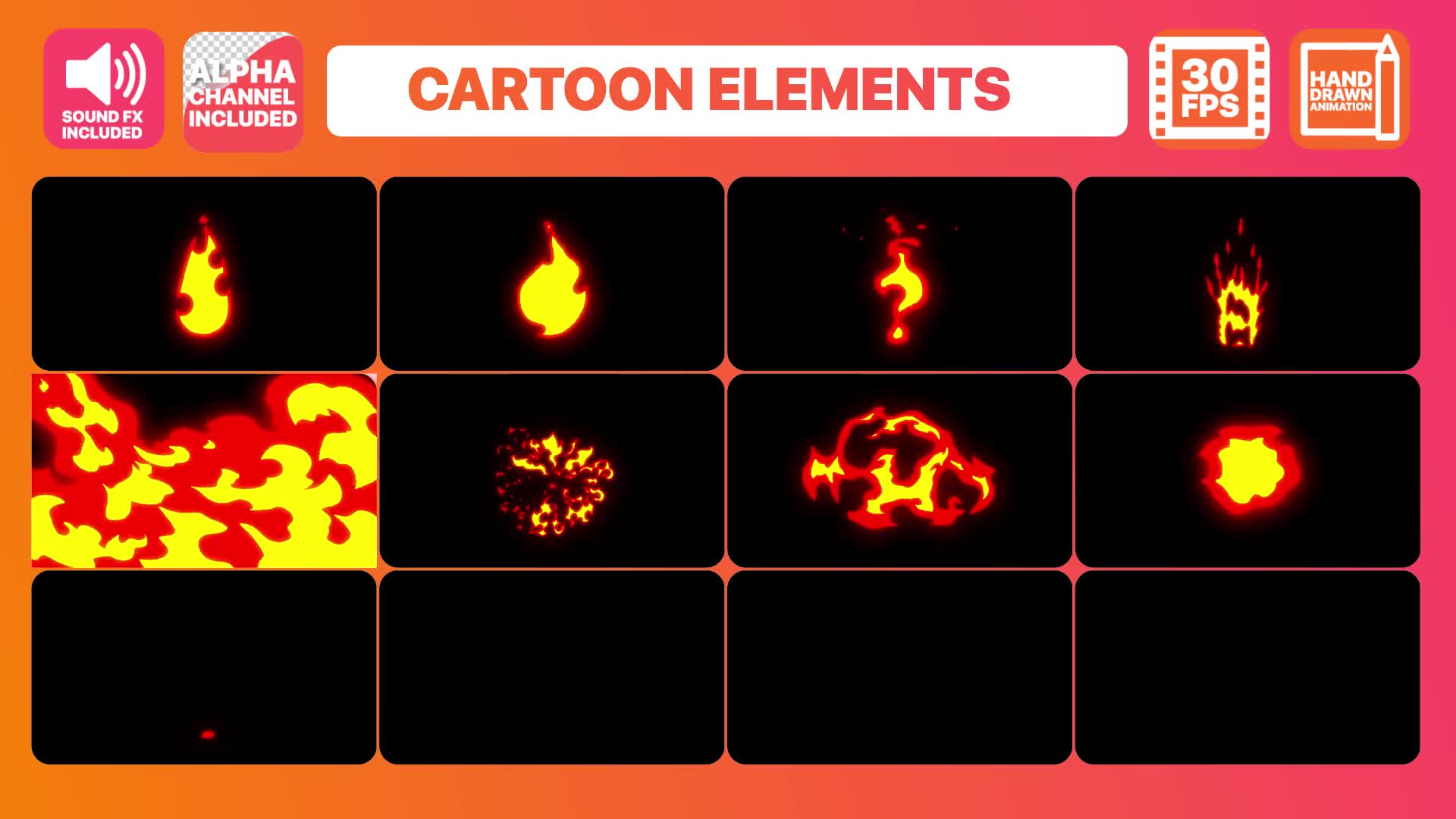 Fire Elements Titles And Transitions - Download Videohive 22767001