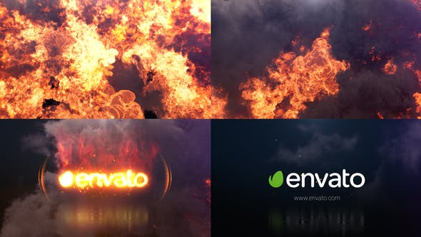 Fire Explode Logo Opener - Videohive 34603537 Download