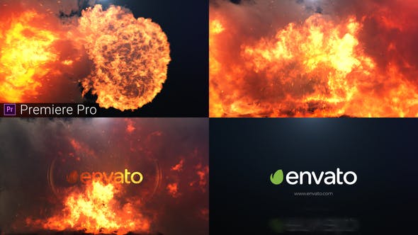 Fire Explosion Logo Reveal Premiere Pro - Videohive 31569415 Download