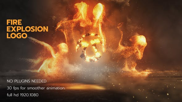 Fire Explosion Logo - Videohive Download 46267859