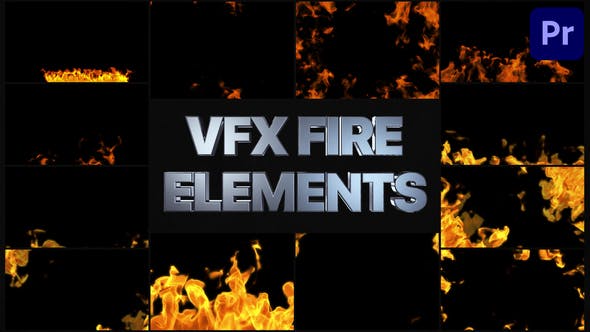 Fire Frames And Elements | Premiere Pro - Videohive Download 36063405