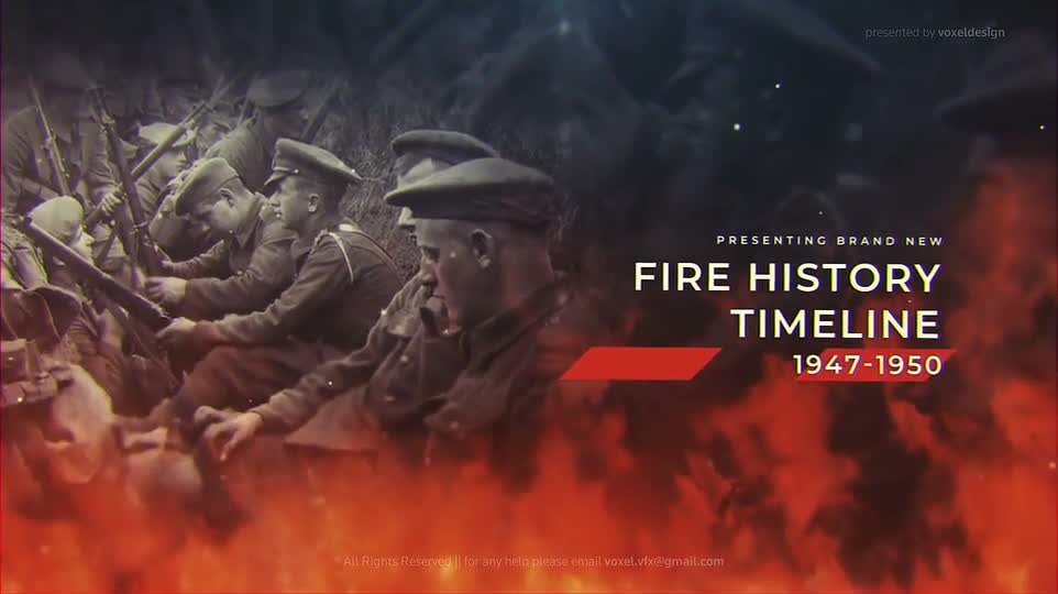 Fire History Timeline Videohive 27857815 After Effects Image 1