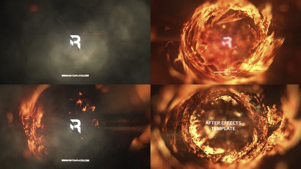 Fire Logo Intro - 38109708 Download Videohive