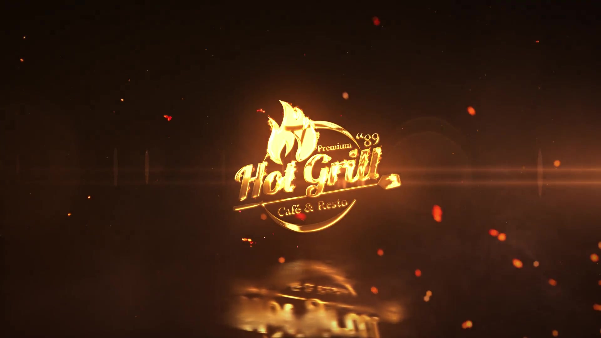 fire logo reveal after effects free download