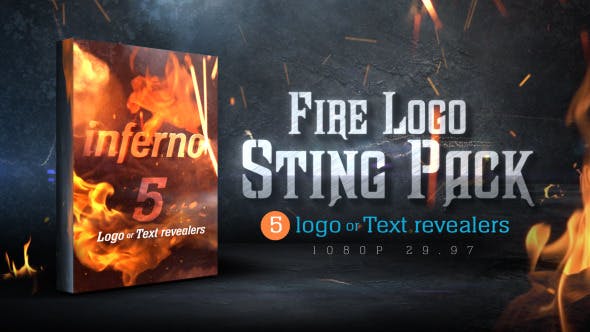 Fire Logo Sting Pack - Videohive Download 9949842