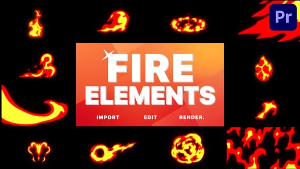 Fire Pack | Premiere Pro MOGRT - Download Videohive 31105628