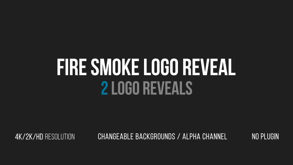 Fire Smoke Logo Reveal - Download Videohive 15455090
