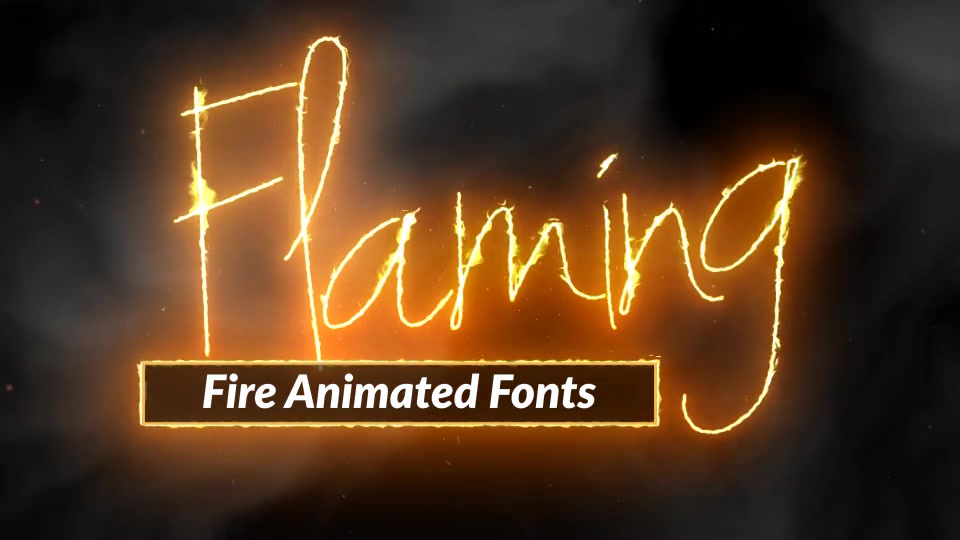Fire Text Flaming Animated Font Pack with Tool Videohive 25574991 After Effects Image 11