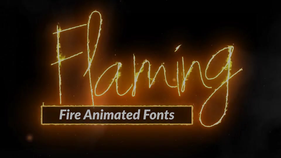 Fire Text Flaming Animated Font Pack with Tool Videohive 25574991 After Effects Image 12