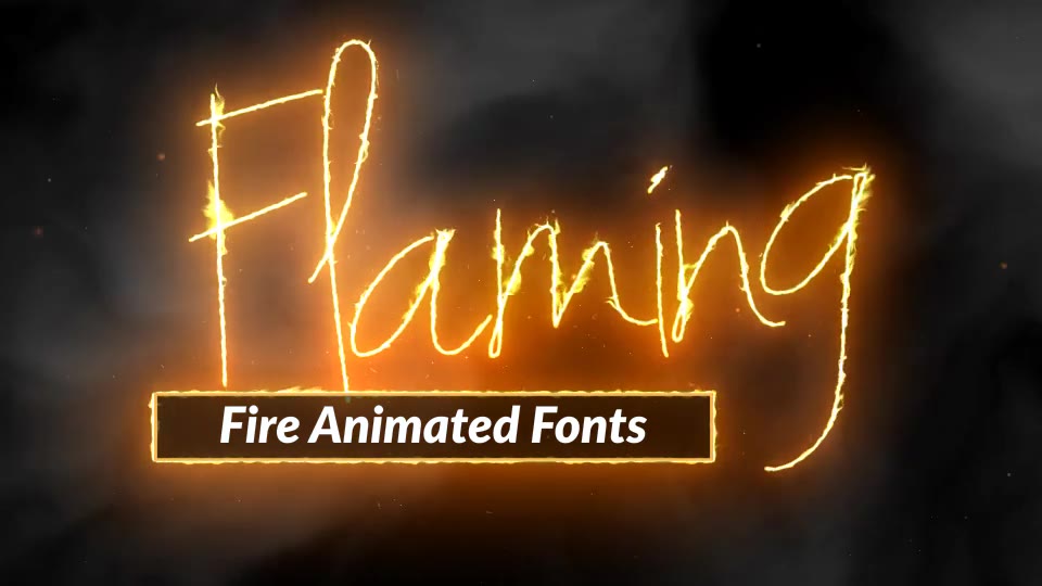 Fire Text Flaming Animated Font Pack with Tool Videohive 25574991 After Effects Image 2