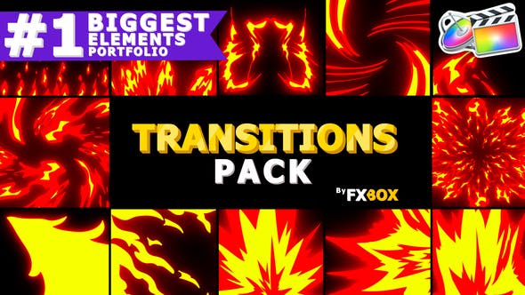 Fire Transitions | FCPX - Download Videohive 26283731