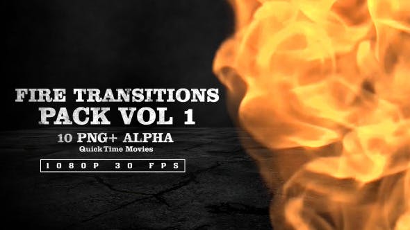 Fire Transitions Pack Vol 1 - 10017370 Videohive Download