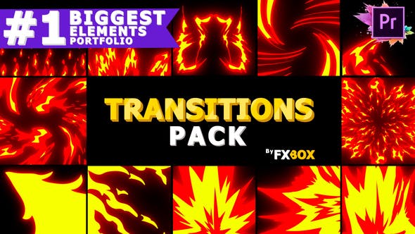 Fire Transitions | Premiere Pro MOGRT - Download Videohive 26283766