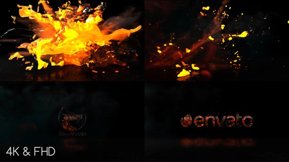 Fire Water Logo - Videohive Download 22356177