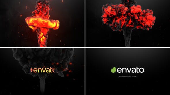 Fire With Smoke Collision Logo Reveal - 27481770 Download Videohive