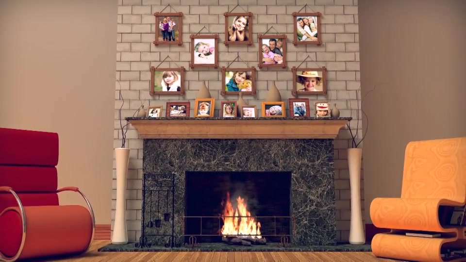 Fireplace Warm Photo Memories - Download Videohive 5875425