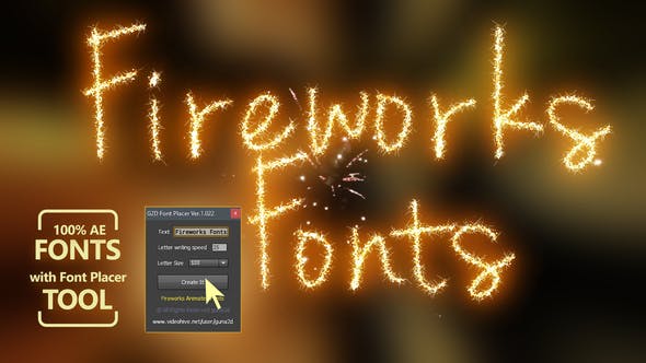 Fireworks Animated Font Pack with Tool - 31992844 Download Videohive
