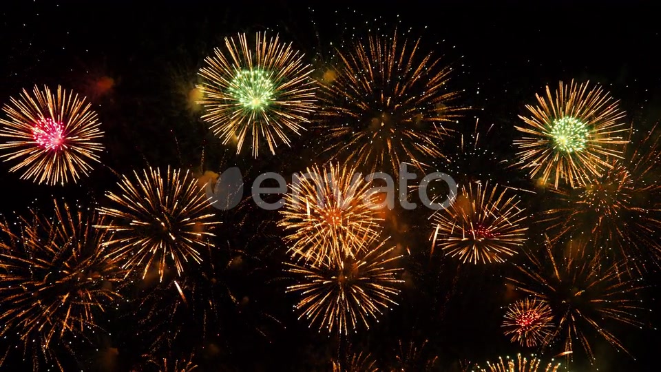 Fireworks on Sky Celebration  Videohive 29041177 Stock Footage Image 4