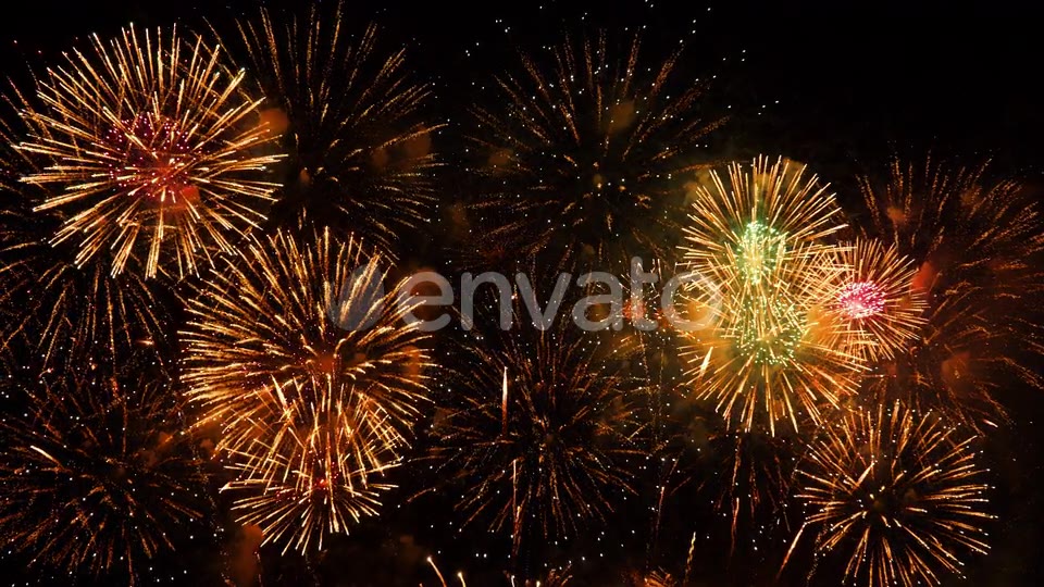 Fireworks on Sky Celebration  Videohive 29041177 Stock Footage Image 6