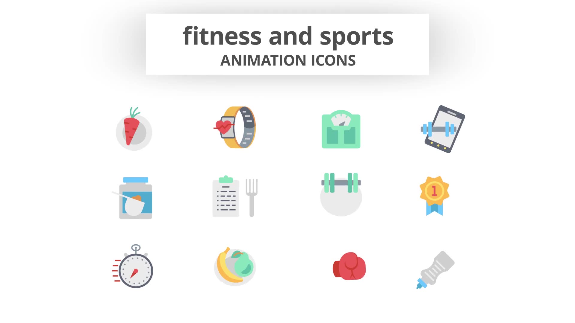 Fitness and Sports Animation Icons Videohive 26634646 After Effects Image 10