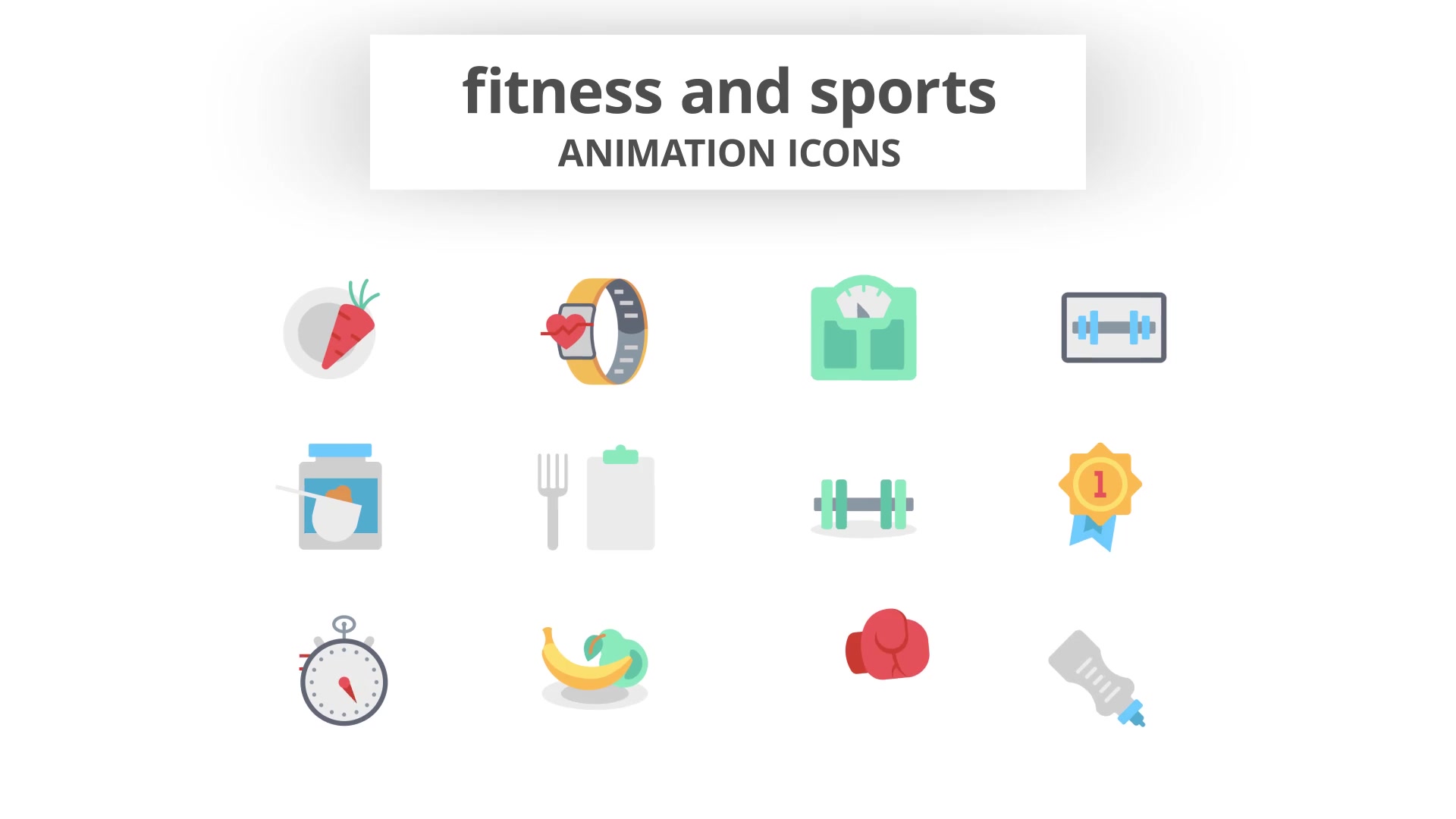 Fitness and Sports Animation Icons Videohive 26634646 After Effects Image 7