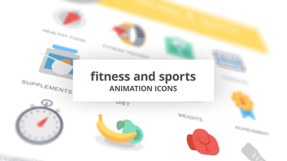 Fitness and Sports Animation Icons - 26634646 Videohive Download