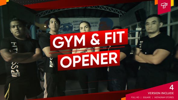 Fitness and Workout | Gym Opener | Sport Promo | Dynamic Slideshow - Videohive Download 24793073