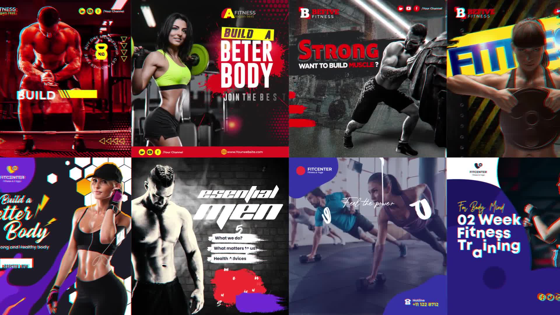 Fitness Promo Instagram Post Videohive 29814509 After Effects Image 1