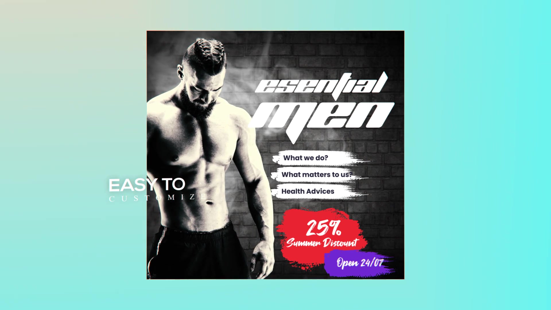 Fitness Promo Instagram Post Videohive 29814509 After Effects Image 11